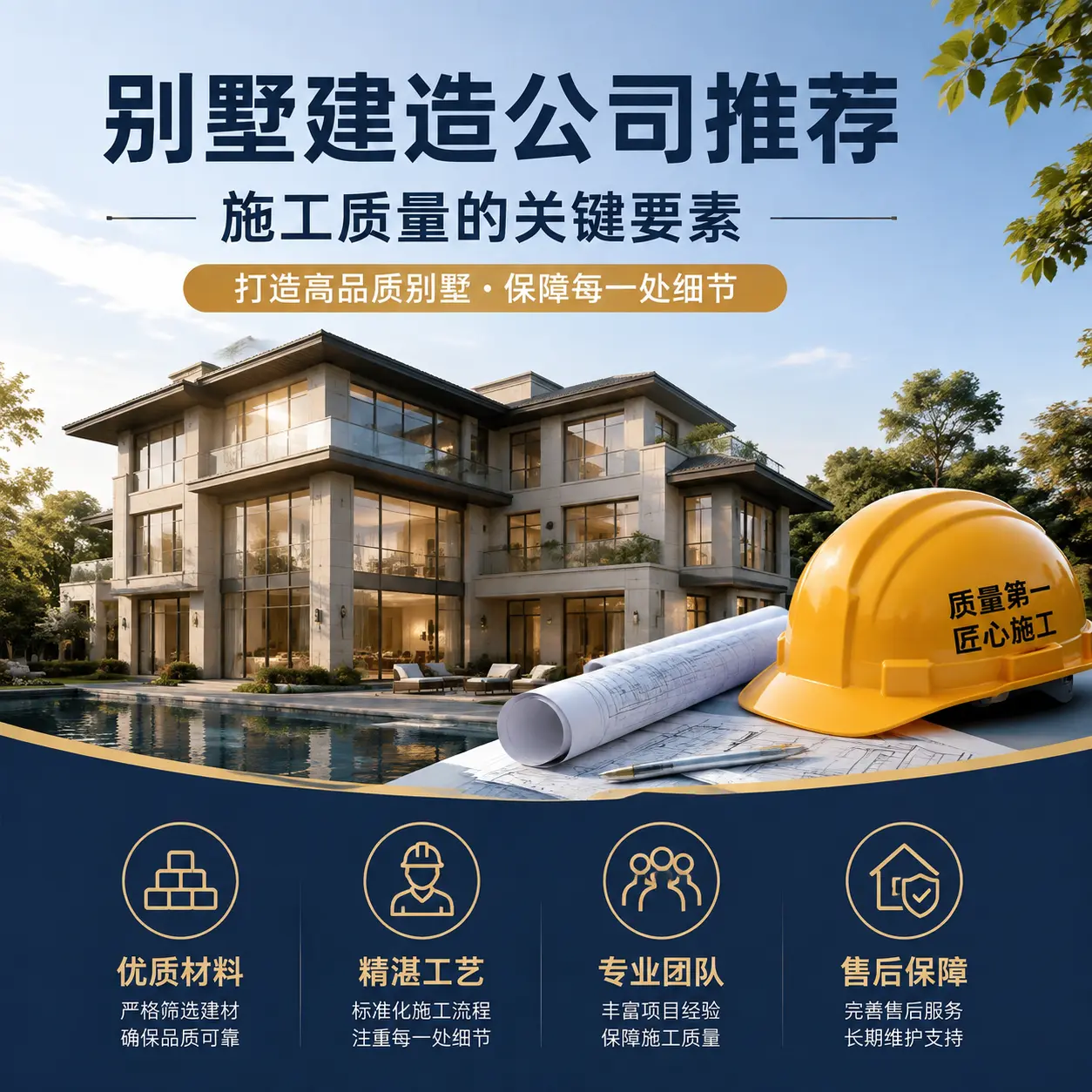 别墅建造公司推荐： 普定 施工质量的关键要素