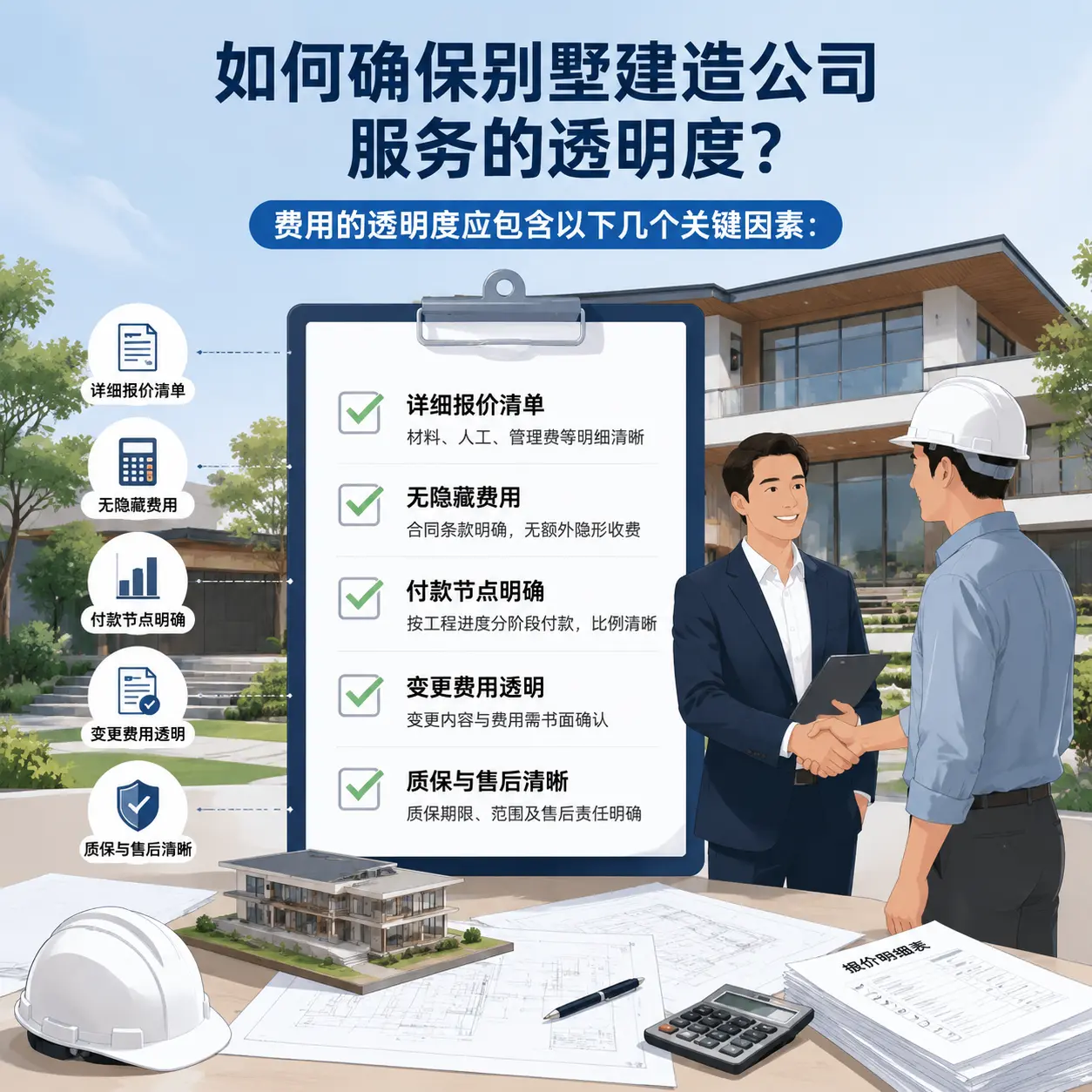 在 普定 如何确保别墅建造公司服务的透明度？