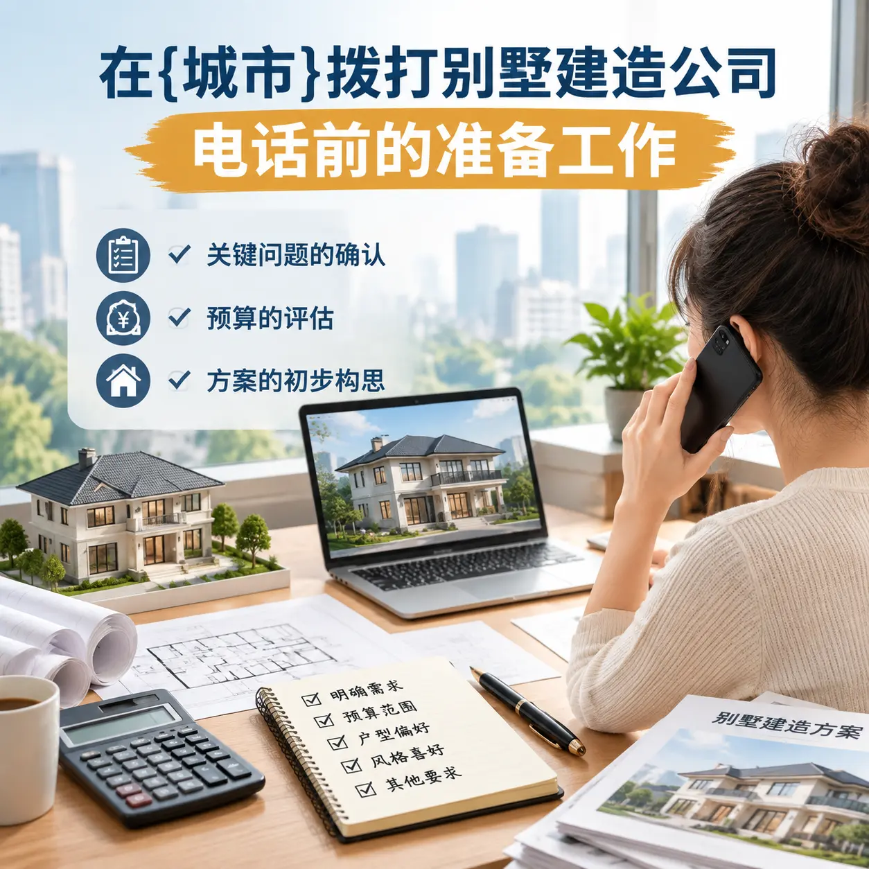 在普定拨打别墅建造公司电话前的准备工作
