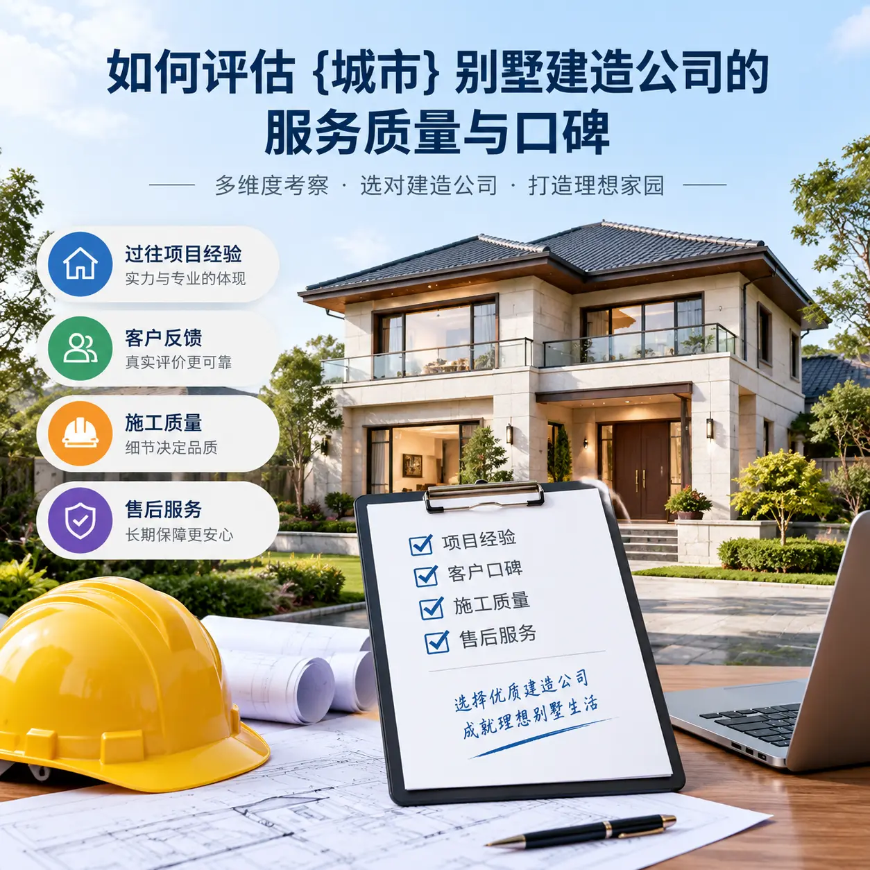 如何评估 普定 别墅建造公司的服务质量与口碑