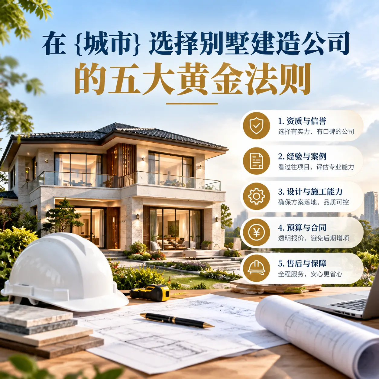 在 普定 选择别墅建造公司的五大黄金法则