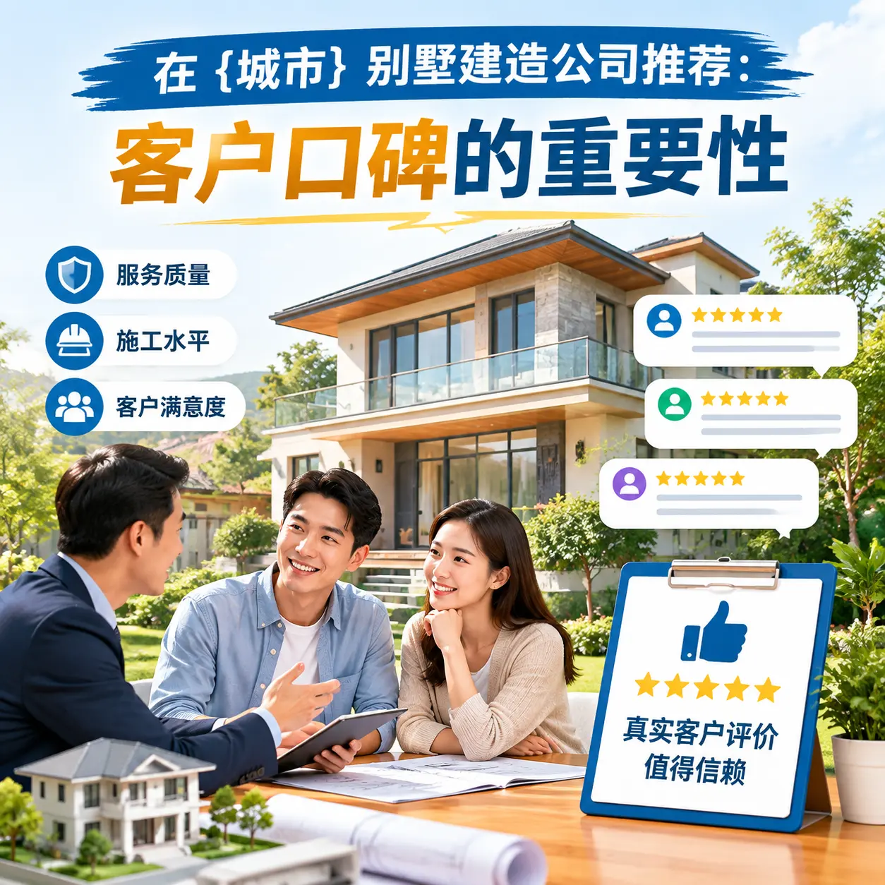 在 普定 别墅建造公司推荐：客户口碑的重要性