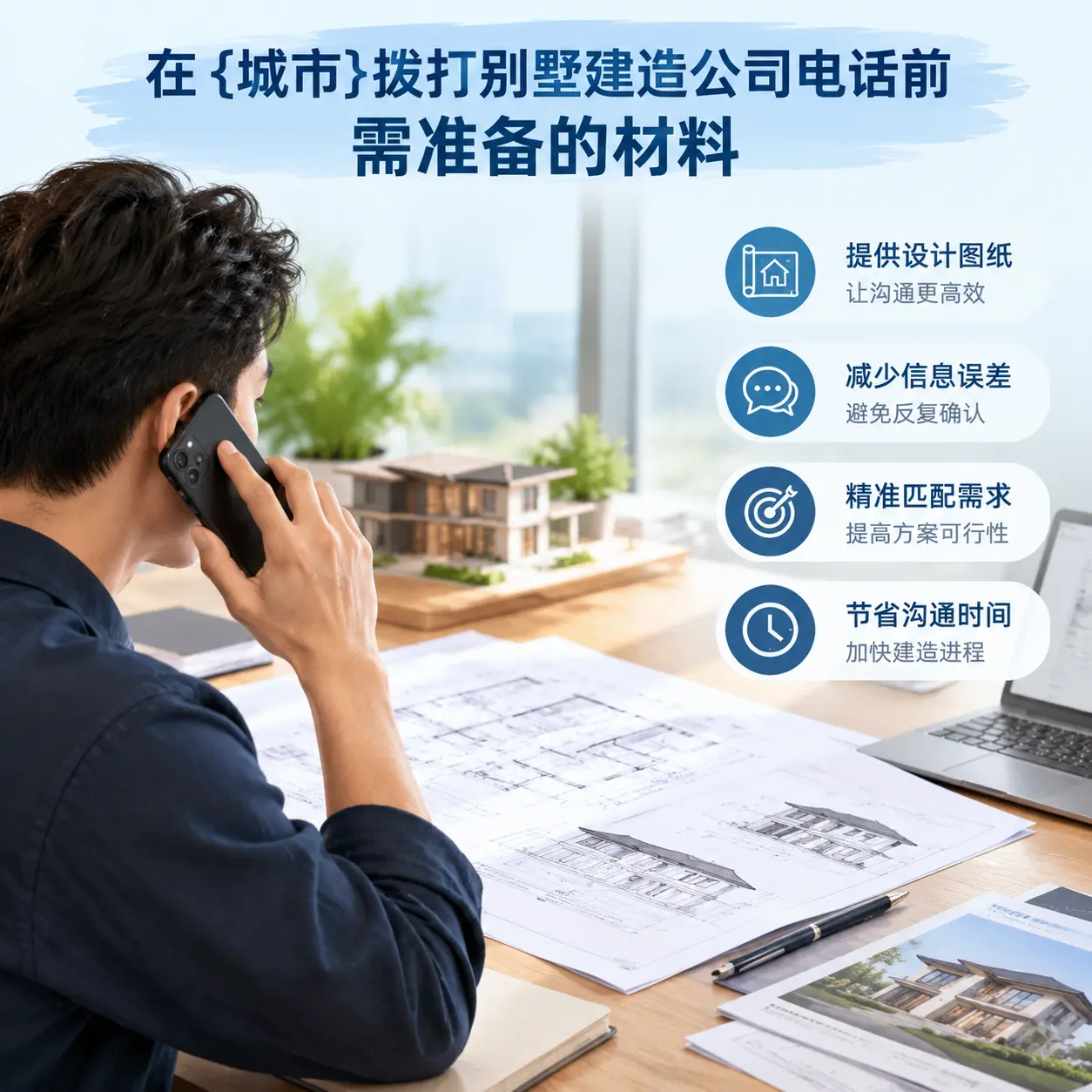 在普定拨打别墅建造公司电话前需准备的材料